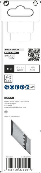 BOSCH Säbelsägeblatt S 611 DF, Heavy for Wood and Metal, 5er-Pack BOSCH Säbelsägeblatt S 611 DF, Heavy for Wood and Metal, 5er-Pack