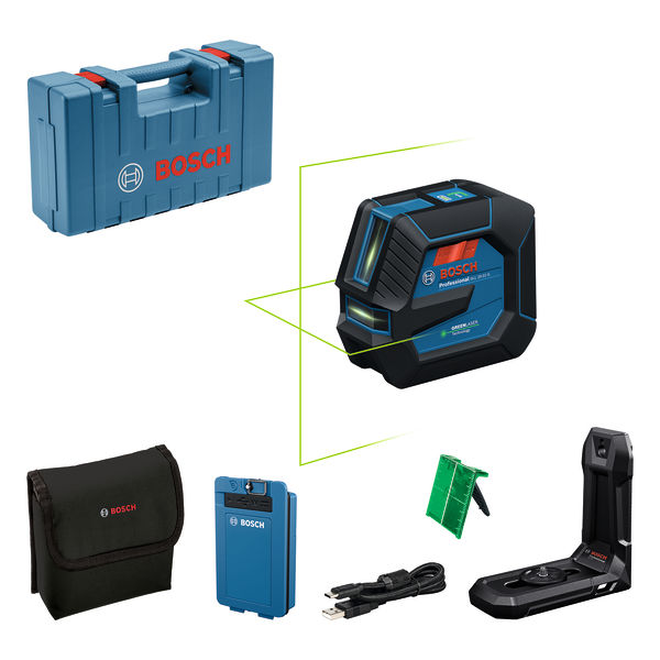 BOSCH Linienlaser GLL 20-22 G, BA 3.7V 3.0Ah XL + USB-C®-Kabel im Handwerkerkoffer BOSCH Linienlaser GLL 20-22 G, BA 3.7V 3.0Ah XL + USB-C®-Kabel im Handwerkerkoffer
