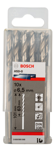 BOSCH Metallbohrer HSS-G, DIN 338 BOSCH Metallbohrer HSS-G, DIN 338
