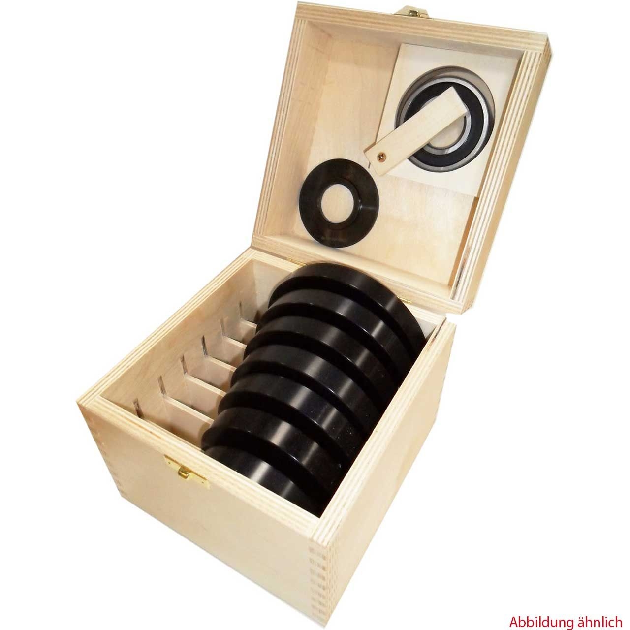 FLURY Kugellager-Anlaufring-Set, 9-teilig, Aluminium zu Kugellager 62/30 mm FLURY Kugellager-Anlaufring-Set, 9-teilig, Aluminium zu Kugellager 62/30 mm