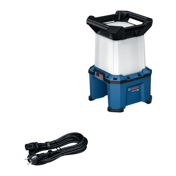 BOSCH Akku-Bauleuchte GLA 18VH-7500 + Kaltgerätekabel BOSCH Akku-Bauleuchte GLA 18VH-7500 + Kaltgerätekabel