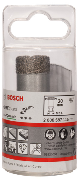 BOSCH Diamanttrockenbohrer Dry Speed Best for Ceramic BOSCH Diamanttrockenbohrer Dry Speed Best for Ceramic