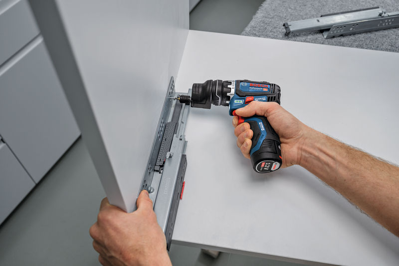 BOSCH Akku-Bohrschrauber GSR 12V-32 FC, div. Aufsätze, Zusatzhandgriff, Tiefenanschlag, L-BOXX BOSCH Akku-Bohrschrauber GSR 12V-32 FC, div. Aufsätze, Zusatzhandgriff, Tiefenanschlag, L-BOXX