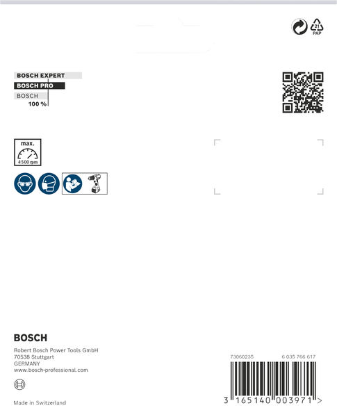 BOSCH Klettverschlussteller, 125 mm, 8 mm BOSCH Klettverschlussteller, 125 mm, 8 mm