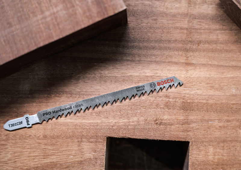 BOSCH PRO Hardwood clean T301CDF Stichsägeblatt, 117 mm, 5-tlg. BOSCH PRO Hardwood clean T301CDF Stichsägeblatt, 117 mm, 5-tlg.