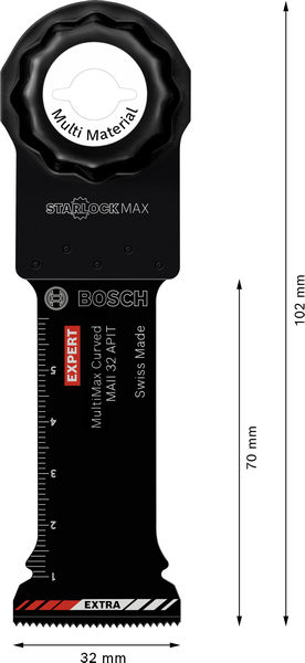 BOSCH EXPERT MultiMax MAII 32 APIT Blatt für Multifunktionswerkzeuge, 32 mm, 10 Stück BOSCH EXPERT MultiMax MAII 32 APIT Blatt für Multifunktionswerkzeuge, 32 mm, 10 Stück