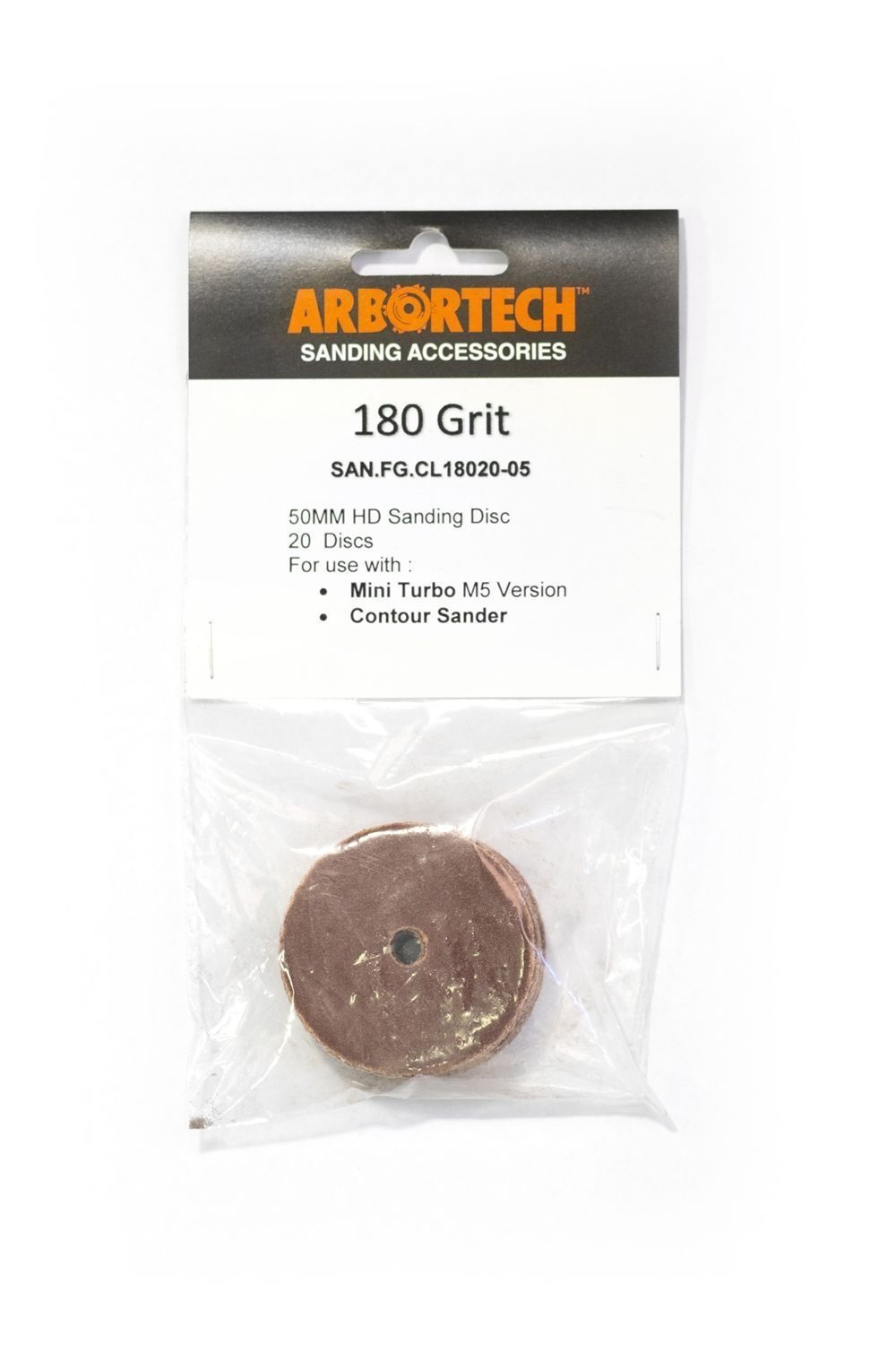 ARBORTECH 20 Schleifblätter mit Körnung K180