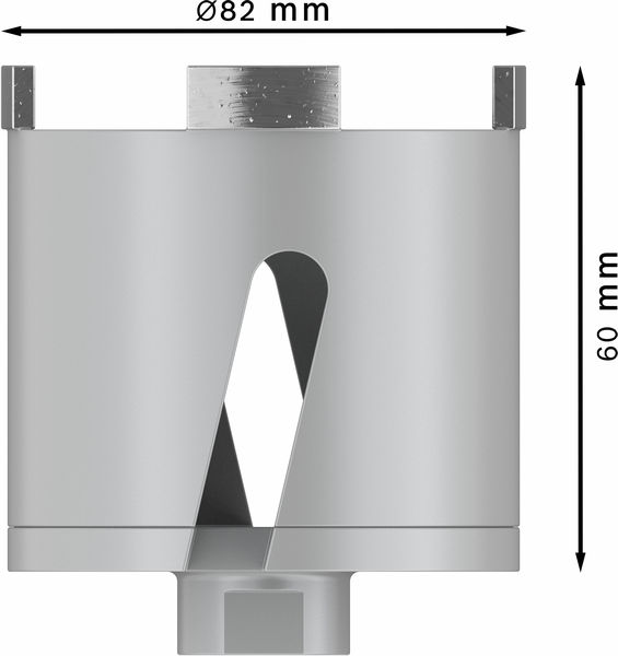 BOSCH Diamant-Dosensenker 82 mm, 60 mm, 4 Segmente, 10 mm BOSCH Diamant-Dosensenker 82 mm, 60 mm, 4 Segmente, 10 mm