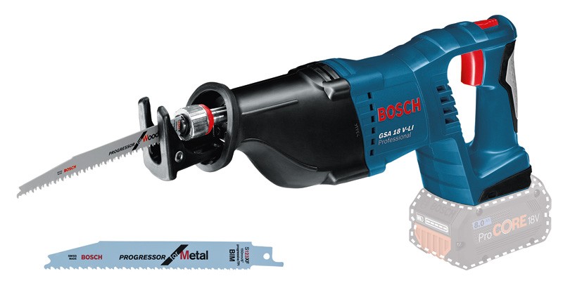 BOSCH Akku-Säbelsäge GSA 18V-LI in Kartonschachel BOSCH Akku-Säbelsäge GSA 18V-LI in Kartonschachel