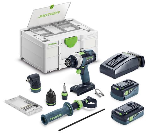 FESTOOL Akku-Bohrschrauber QUADRIVE TDC 18/4 5,0/4,0 I-Set