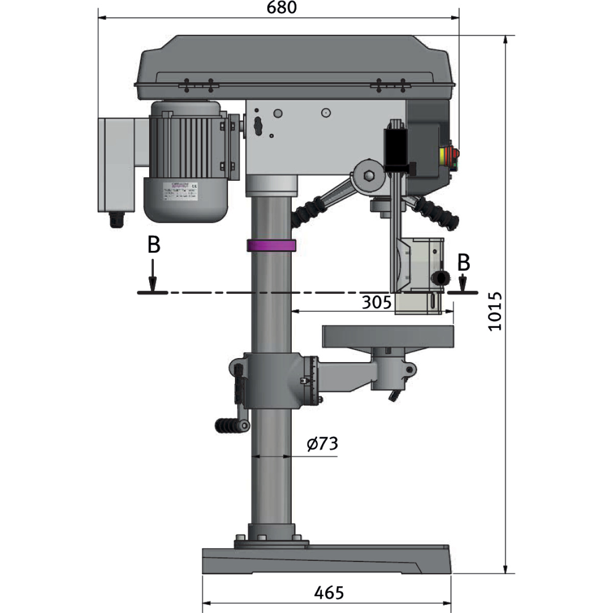 OPTIMUM Tischbohrmaschine OPTIdrill D 23Pro (400 V)