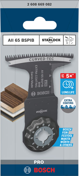 BOSCH PRO AII 65 BSPIB Blatt für Multifunktionswerkzeuge, 65 x 40 mm BOSCH PRO AII 65 BSPIB Blatt für Multifunktionswerkzeuge, 65 x 40 mm