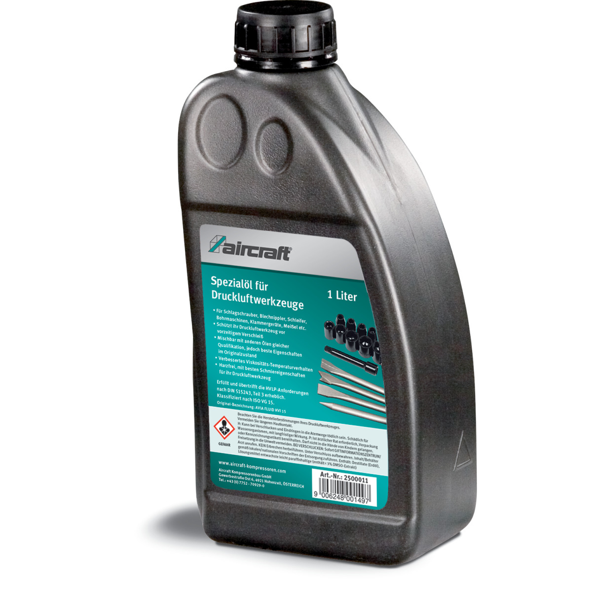 AIRCRAFT Spezialöl für Druckluftwerkzeuge, 1 l Flasche AIRCRAFT Spezialöl für Druckluftwerkzeuge, 1 l Flasche