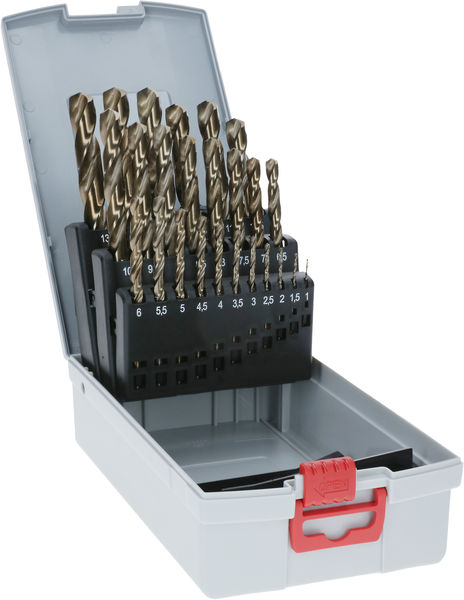 BOSCH PRO Stainless Steel HSS-Co Spiralbohrer-Set, 25-tlg. BOSCH PRO Stainless Steel HSS-Co Spiralbohrer-Set, 25-tlg.