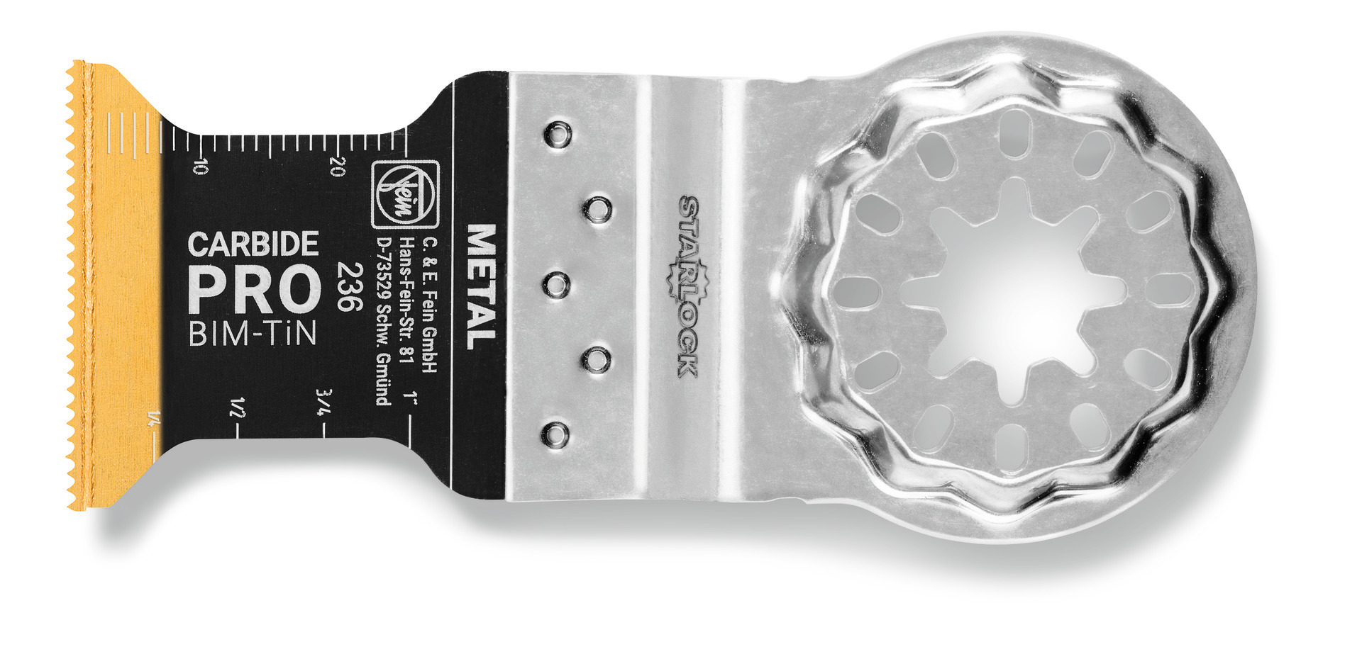 FEIN E-Cut Carbide Pro, Länge 40 mm, Breite 32 mm, VE 50 St, Aufnahme SL FEIN E-Cut Carbide Pro, Länge 40 mm, Breite 32 mm, VE 50 St, Aufnahme SL