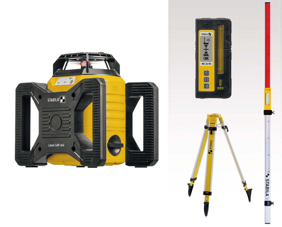 STABILA Rotationslaser LAR 160, 7-teiliges Set STABILA Rotationslaser LAR 160, 7-teiliges Set