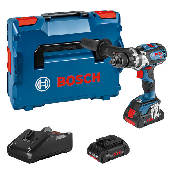 BOSCH Akku-Schlagbohrschrauber GSB 18V-110 C in L-BOXX mit 2 x 4,0-Ah Akku ProCORE18V