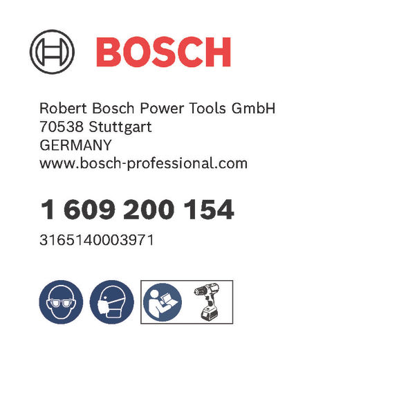 BOSCH Klettverschlussteller, 125 mm, 8 mm BOSCH Klettverschlussteller, 125 mm, 8 mm