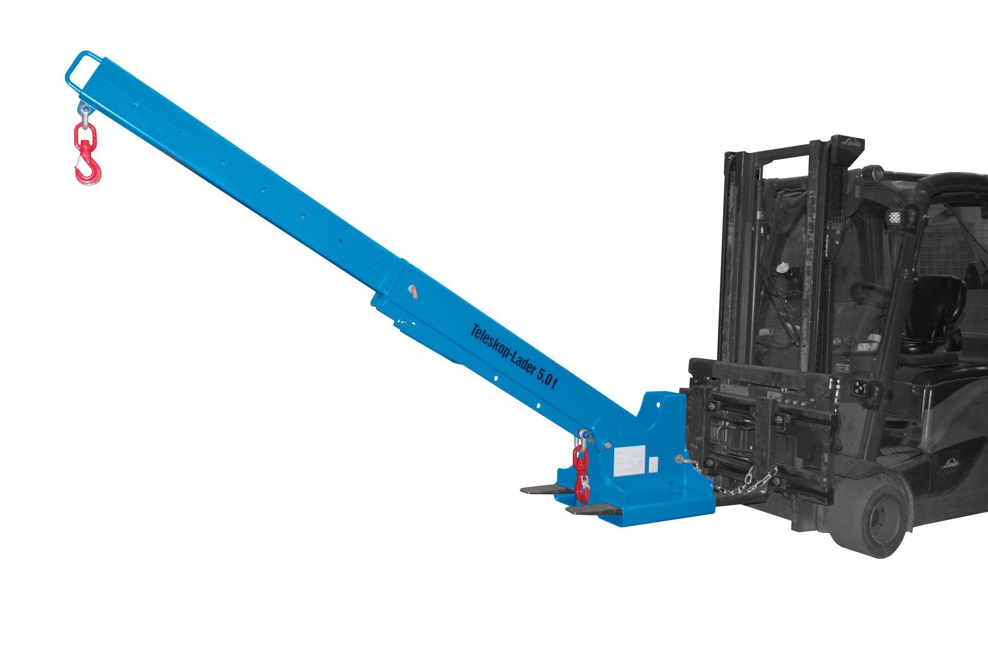 BAUER Teleskop-Lader KTH 5,0, lackiert, RAL 5012 Lichtblau BAUER Teleskop-Lader KTH 5,0, lackiert, RAL 5012 Lichtblau