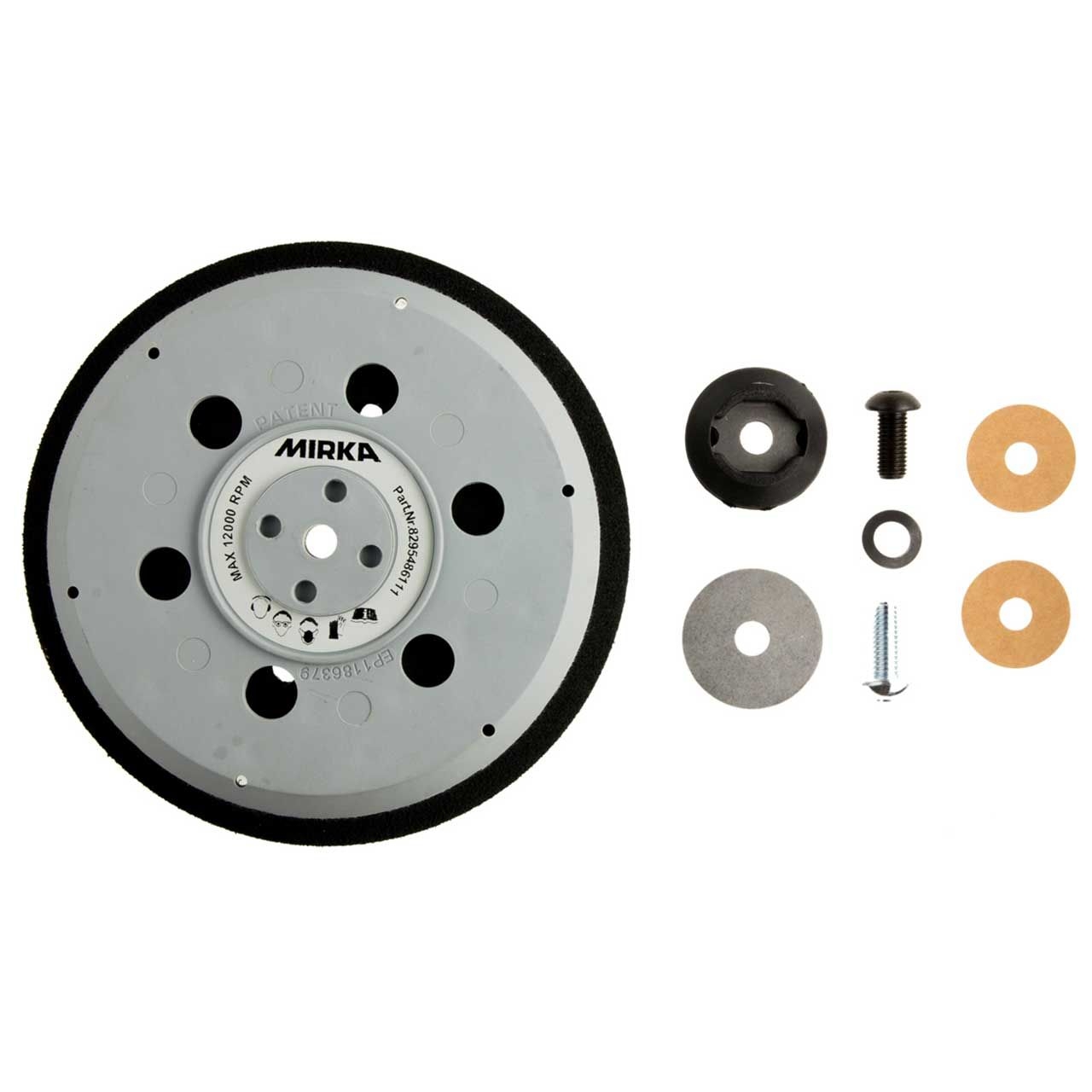 MIRKA Schleifteller UNI 150mm 5/16"+ M8 Grip 57L Medium