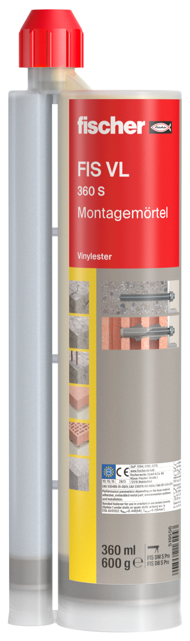 FISCHER DEUTSCHLAND Montagemörtel FIS VL 360 S
