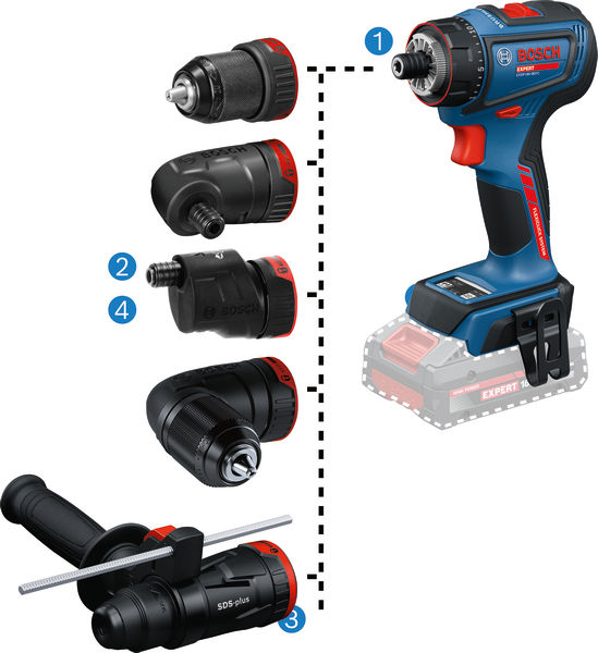 BOSCH EXPERT Akku-Bohrschrauber EXSR18V-90FC, 2 x EXBA18V-40, L-BOXX 136