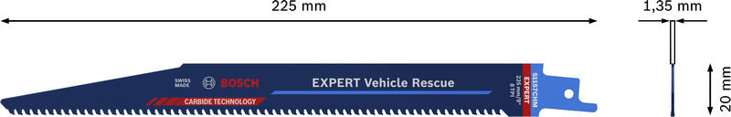 BOSCH EXPERT ‘Vehicle Rescue’ S 1157 CHM Säbelsägeblatt, 1 Stück BOSCH EXPERT ‘Vehicle Rescue’ S 1157 CHM Säbelsägeblatt, 1 Stück