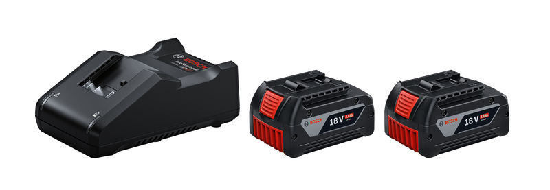 BOSCH Akku Starter-Set: 2 x GBA 18 Volt, 4.0 Ah und GAL 18V-40 BOSCH Akku Starter-Set: 2 x GBA 18 Volt, 4.0 Ah und GAL 18V-40