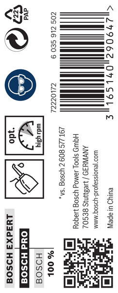 BOSCH Metallbohrer HSS-G, DIN 338