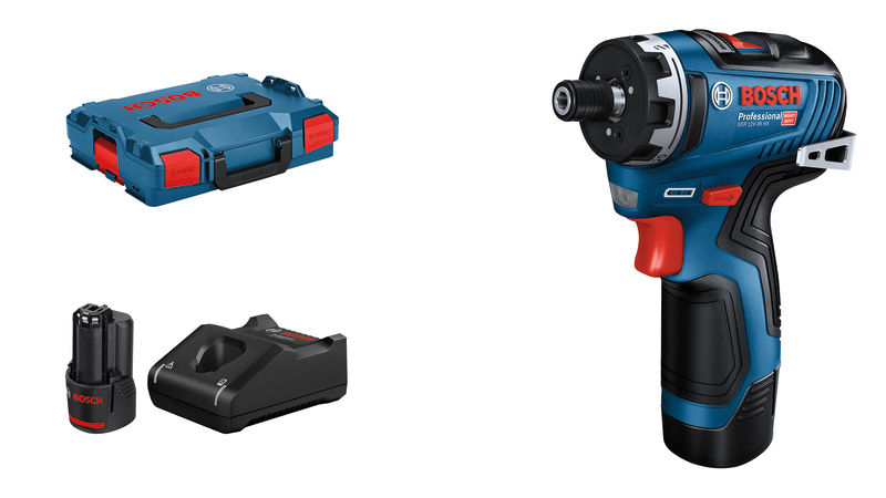 BOSCH Akku-Schrauber GSR 12V-35 HX: 2 x Akku GBA 12V 3.0Ah, Schnellladegerät, L-BOXX BOSCH Akku-Schrauber GSR 12V-35 HX: 2 x Akku GBA 12V 3.0Ah, Schnellladegerät, L-BOXX
