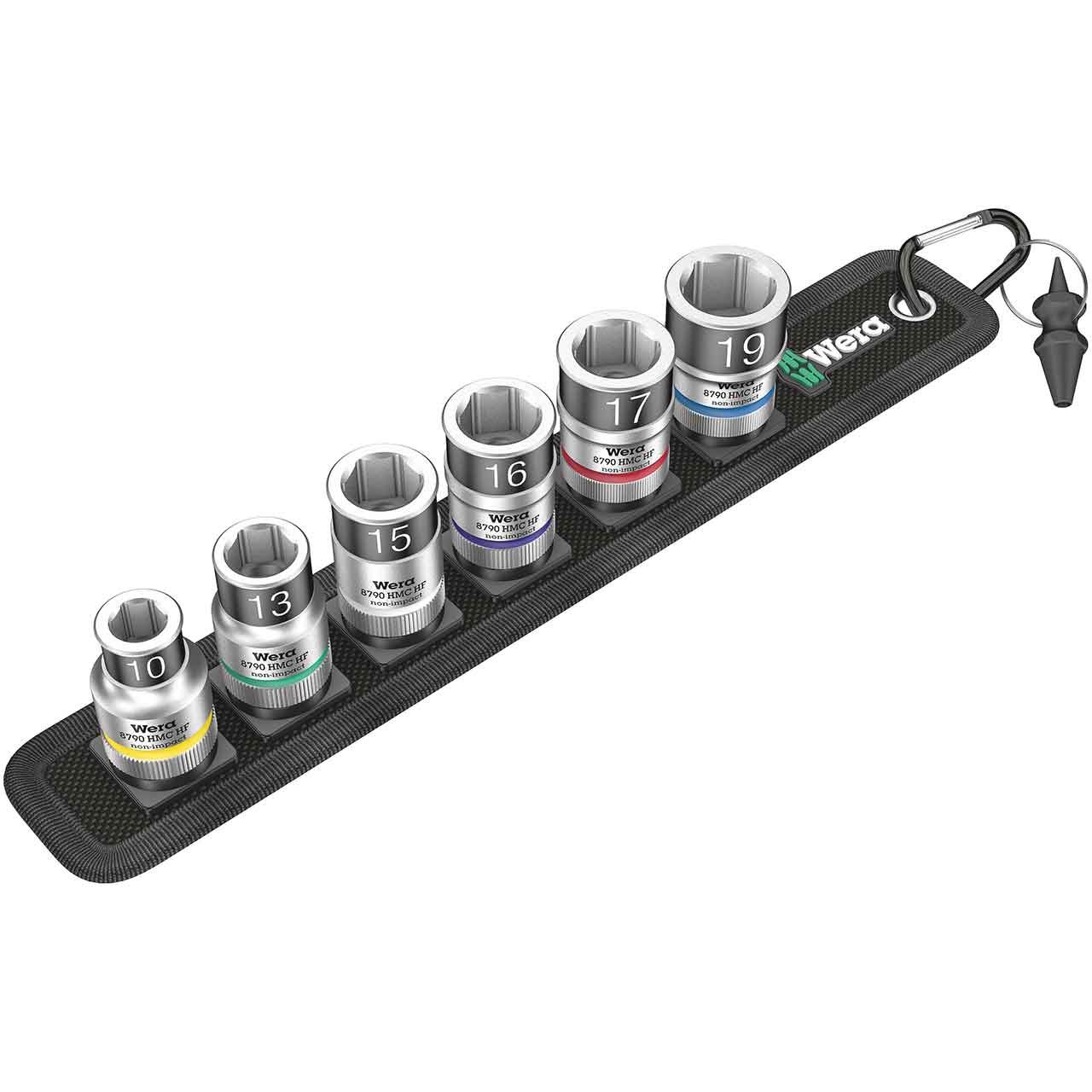 WERA Belt C 1 Zyklop Steckschlüsseleinsatz-Satz, mit Haltefunktion, 1/2"-Antrieb