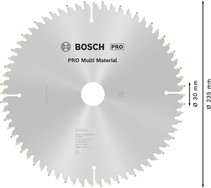 BOSCH Kreissägeblatt Multi Material BOSCH Kreissägeblatt Multi Material