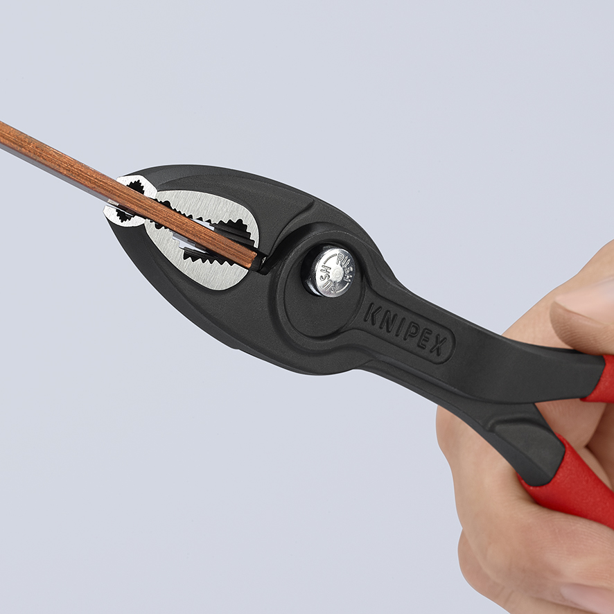 KNIPEX Frontgreifzange TwinGrip schwarz atramentiert 200 mm KNIPEX Frontgreifzange TwinGrip schwarz atramentiert 200 mm
