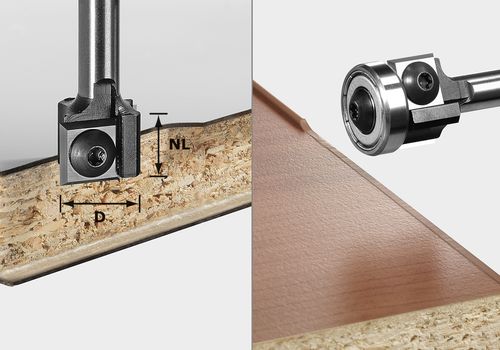 FESTOOL Bündigfräser-Wendeplatten S8 HW D19 12x12 KL OFK