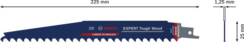 BOSCH EXPERT ‘Tough Wood’ S 1142 KHM Säbelsägeblatt, 1 Stück BOSCH EXPERT ‘Tough Wood’ S 1142 KHM Säbelsägeblatt, 1 Stück