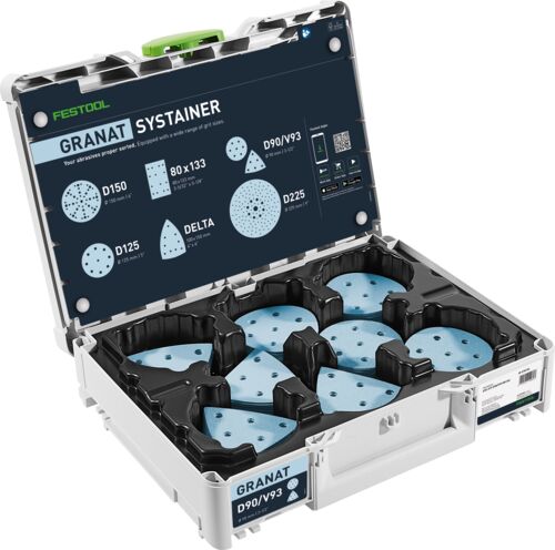 FESTOOL Schleifmittel-Systainer³ Granat D90/V93 GR SYS