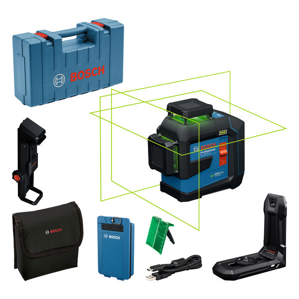 BOSCH Linienlaser GLL 80-33 G, BA 3.7V 3.0Ah XL + USB-C®-Kabel im Handwerkerkoffer BOSCH Linienlaser GLL 80-33 G, BA 3.7V 3.0Ah XL + USB-C®-Kabel im Handwerkerkoffer