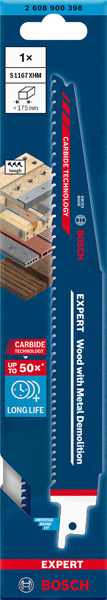 BOSCH EXPERT Wood with Metal Demolition S1167XHM Säbelsägeblatt, 1 Stück BOSCH EXPERT Wood with Metal Demolition S1167XHM Säbelsägeblatt, 1 Stück