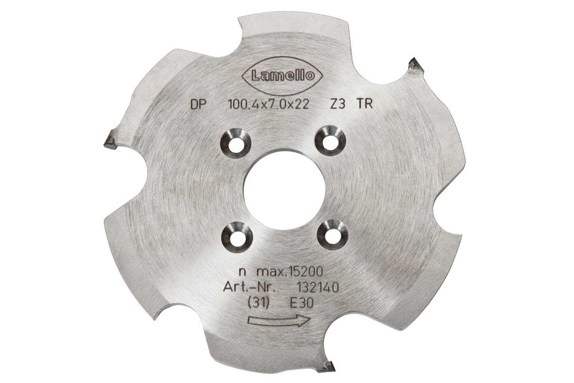 LAMELLO Zeta P2, P-System Nutfräser, DP, Ø100.4x7xØ22 mm, Z3, NL 4 LAMELLO Zeta P2, P-System Nutfräser, DP, Ø100.4x7xØ22 mm, Z3, NL 4