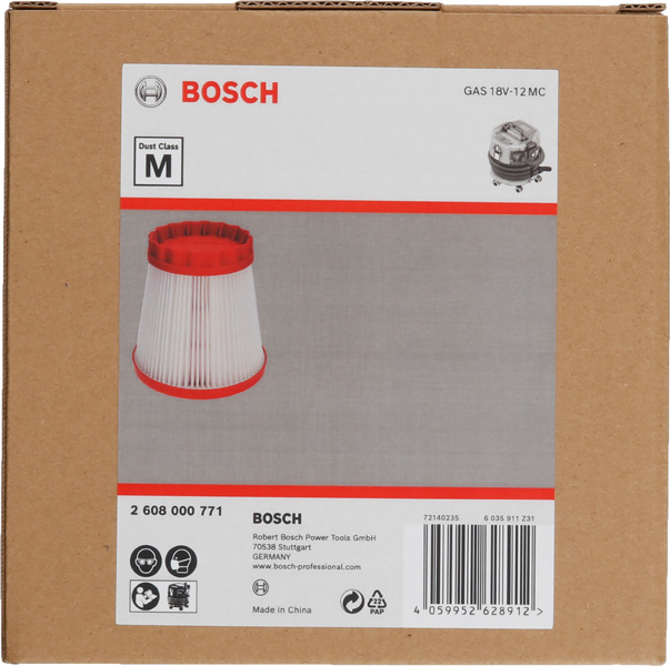 BOSCH Filter Klasse M, 158 x 158 x 160 mm BOSCH Filter Klasse M, 158 x 158 x 160 mm