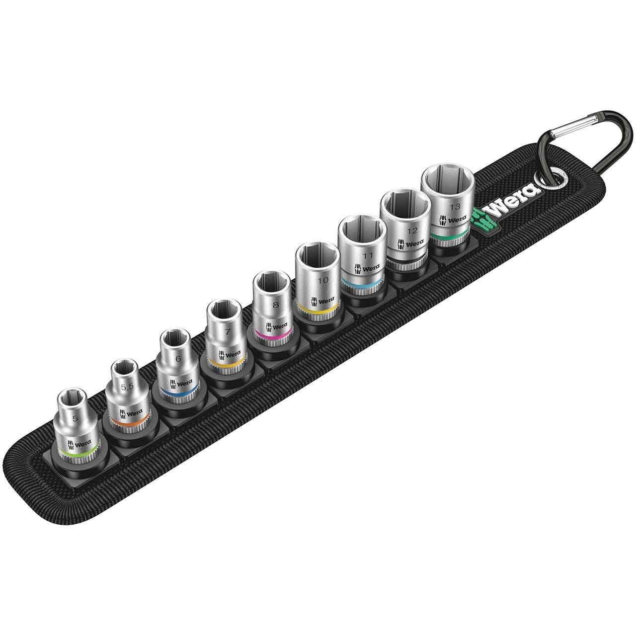 WERA Belt A 4 Zyklop Steckschlüsseleinsatz-Satz, 1/4"-Antrieb