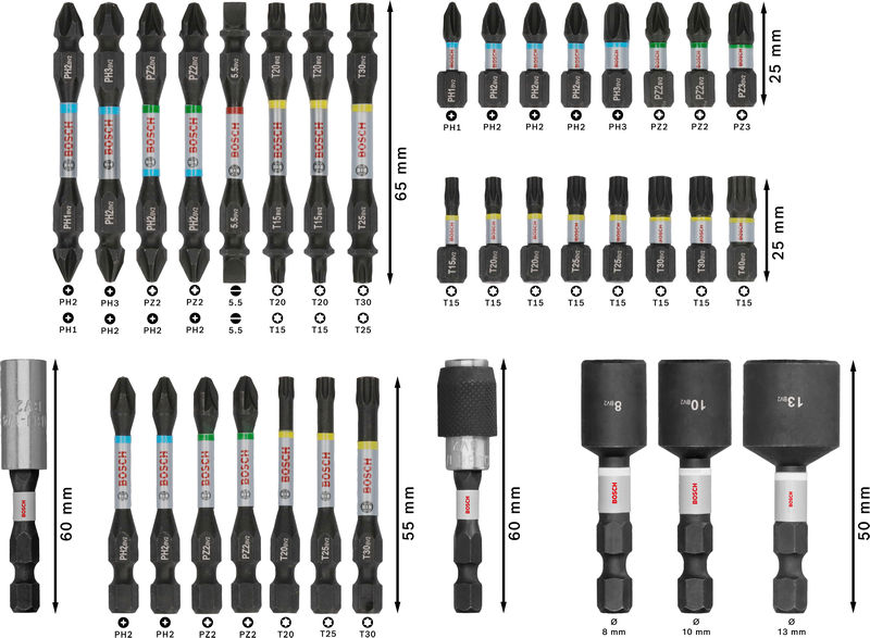 BOSCH PRO Impact Schrauberbit Set, 36-tlg BOSCH PRO Impact Schrauberbit Set, 36-tlg