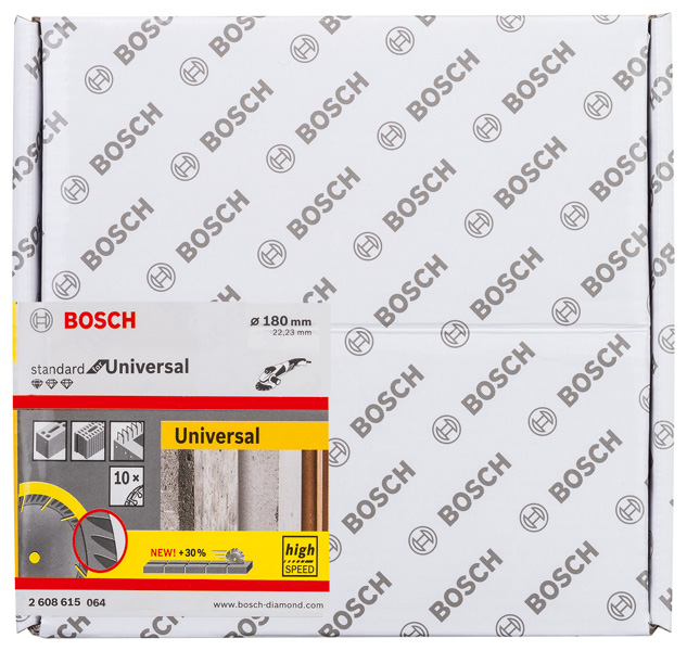 BOSCH PRO Multi Material Diamanttrennscheibe, 180 x 22,23 mm, 10-tlg. BOSCH PRO Multi Material Diamanttrennscheibe, 180 x 22,23 mm, 10-tlg.