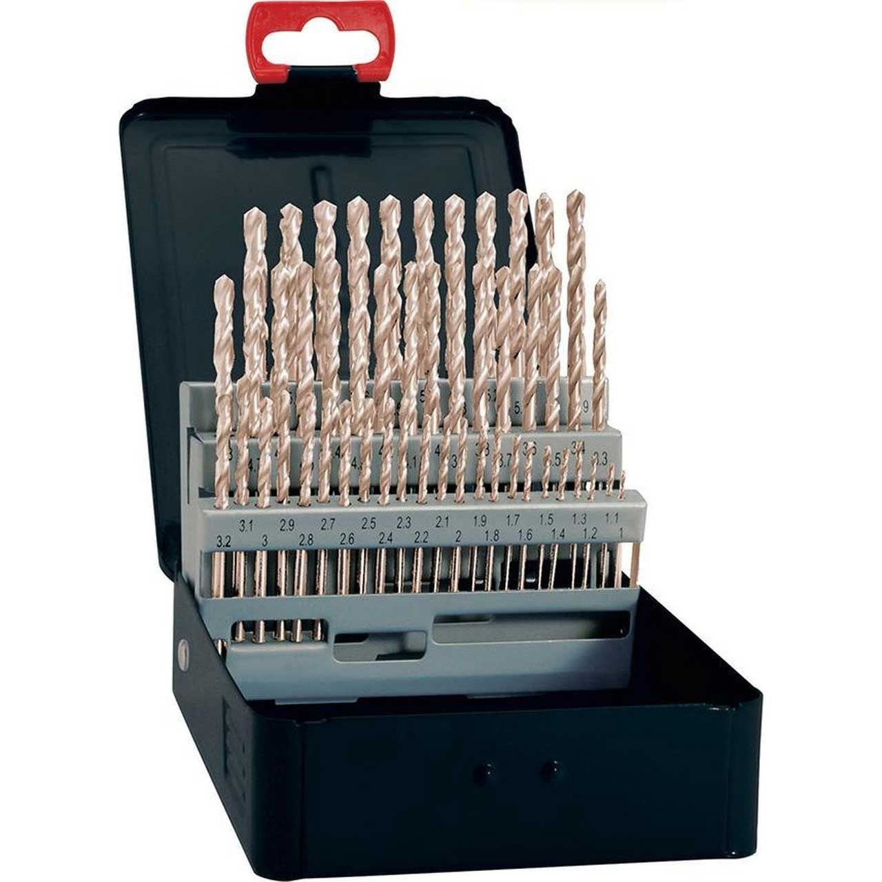 FORTIS HSS-Spiralbohrer-Satz 1-13mm, 29-tlg. FORTIS HSS-Spiralbohrer-Satz 1-13mm, 29-tlg.