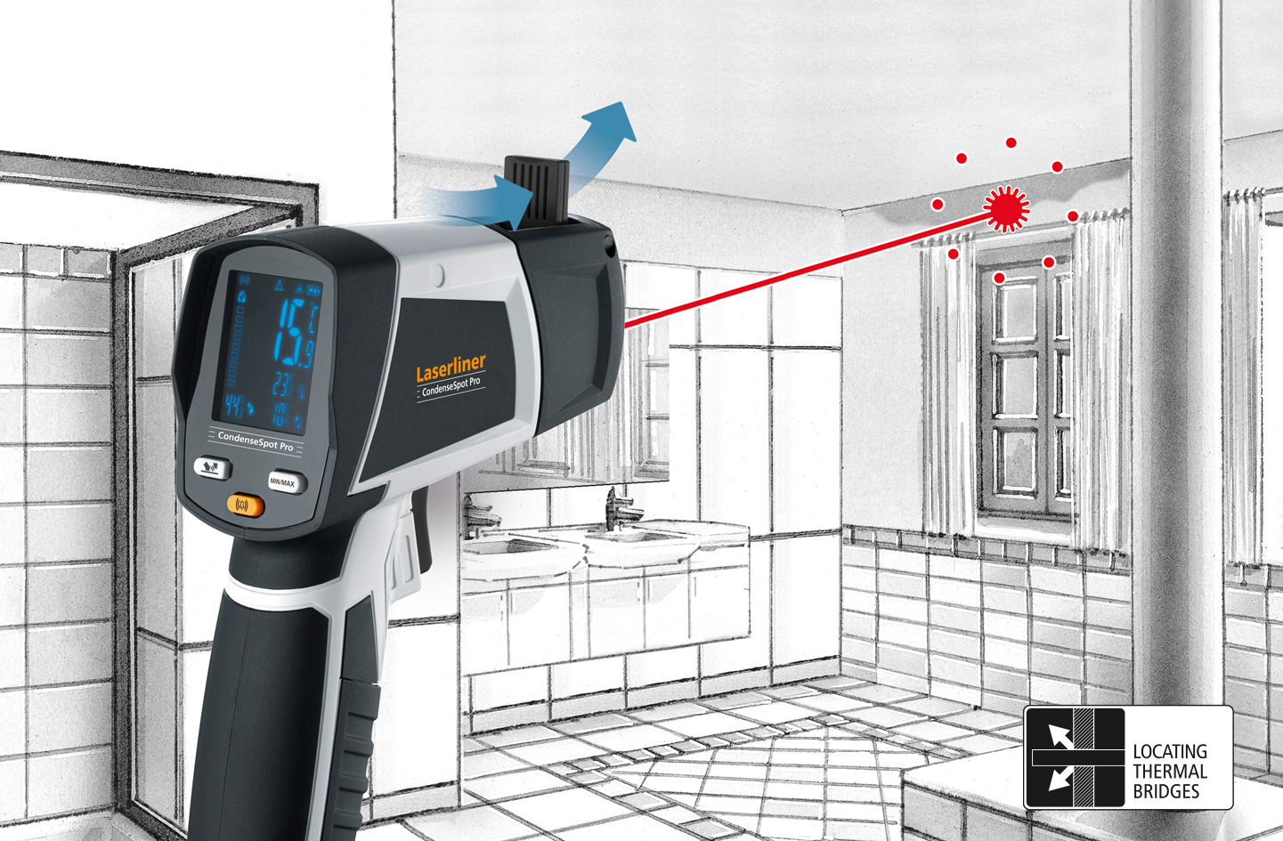 LASERLINER Klima-/Feuchte-/Temperaturmessgerät CondenseSpot Pro LASERLINER Klima-/Feuchte-/Temperaturmessgerät CondenseSpot Pro