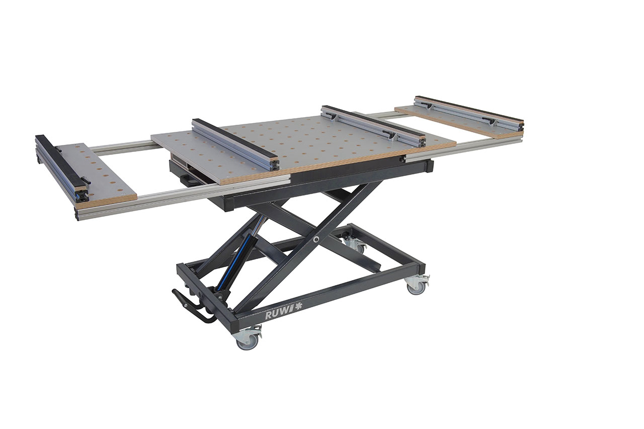 RUWI Hubtisch Classic ausziehbar mit Schubkasten und Stauraum RUWI Hubtisch Classic ausziehbar mit Schubkasten und Stauraum