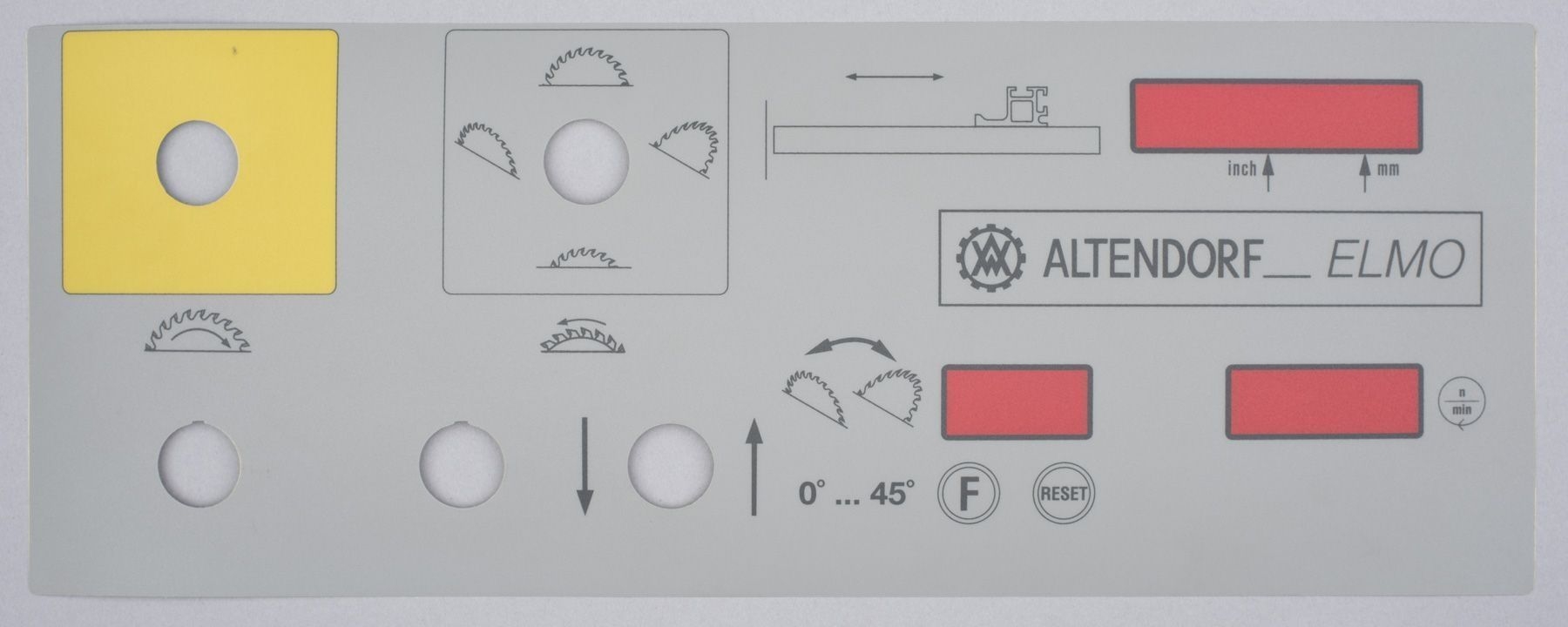ALTENDORF Folie für Bedienpaneel F 45  ELMO