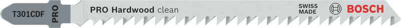 BOSCH PRO Hardwood clean T301CDF Stichsägeblatt, 117 mm, 5-tlg. BOSCH PRO Hardwood clean T301CDF Stichsägeblatt, 117 mm, 5-tlg.