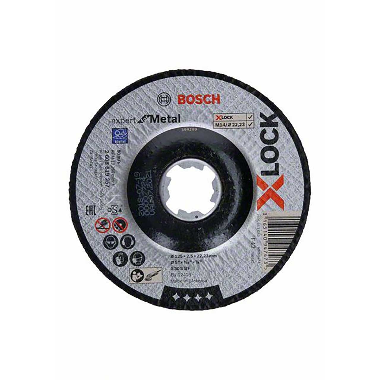 BOSCH X-LOCK Expert for Metal 125 x 2,5 x 22,23 Trennscheibe gerade BOSCH X-LOCK Expert for Metal 125 x 2,5 x 22,23 Trennscheibe gerade