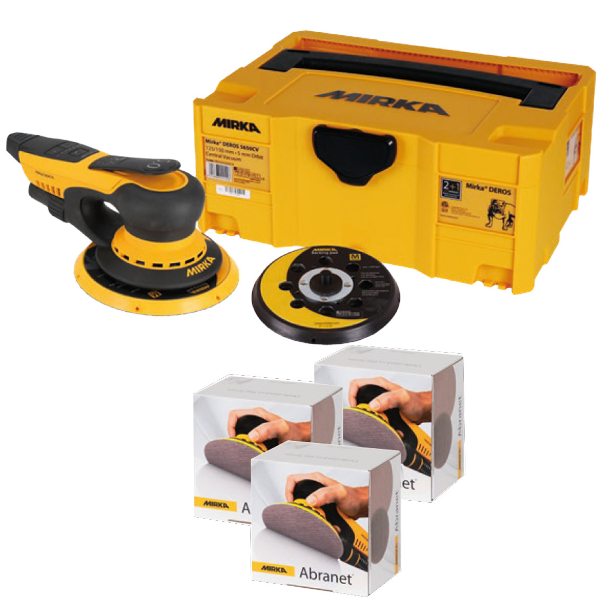 MIRKA DEROS II 5650 + Abranet Kit